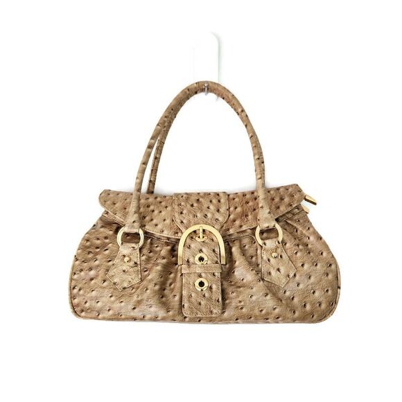 The Find Women's Beige Bubble Gator Faux Leather Handbag - Picture 1 of 6
